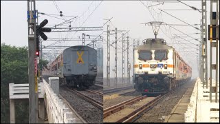 Trains Arriving & Crossing Dehri on Sone Station I Purushottam Express Crossing Longest Sone Bridge!