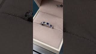 #shorts 1부 블루사파이어 다이아몬드 가드링 Blue Sapphire \u0026 White Diamond Eternity Ring made by CREATED BY JENNA