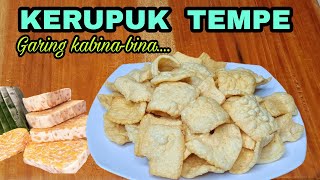 CARA BIKIN KERUPUK TEMPE SUPER NGEMBANG  |  GARING DAN RENYAH  |  ANTI GAGAL