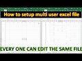 Allow Excel spreadsheet to be updated by multiple users at one time