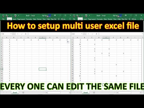 Allow Excel spreadsheet to be updated by multiple users at one time