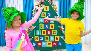 Anabella and Bogdan  Open the Advent Calendar with a Christmas To-Do List and Decorate the Tree