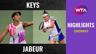 Madison Keys vs. Ons Jabeur | 2020 Cincinnati Second Round | WTA Highlights