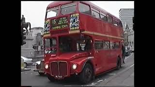 London Buses 1999-A Ride on AEC Routemaster RM 613 Along Regent Street