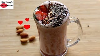 Strawberry Oatmeal Breakfast Smoothie Recipe - Oats Recipes For Weight Loss