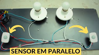 SENSOR DE PRESENÇA EM PARALELO como instalar passo a passo