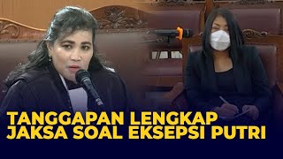 [Full] Tanggapan Jaksa Terkait Nota Keberatan Dakwaan Putri Candrawathi