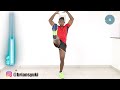 burn 300 calories workout at home standing cardio no jumping