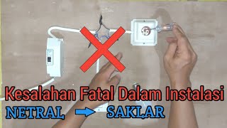 Kesalahan Dalam Instalasi Listrik Rumah pada Saklar dan Lampu #instalasilistrikrumah #electrical#diy