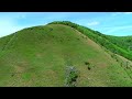 4k映像 絶景ドローン空撮「初夏の車山高原 ビーナスライン レンゲツツジ」日本の美しい四季 長野県茅野市 6月下旬 自然風景