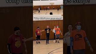 New player gets hit in the face twice! #dodgeball #highlights #shorts - 155