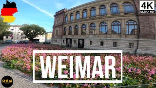 🇩🇪 WEIMAR | GERMANY | PART 3 | 4K | A walking tour through the center