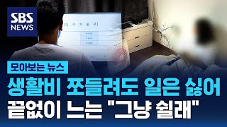 생활비 쪼들려도 일은 싫어…끝없이 느는 \