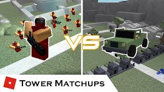 Tube Launcher Showdown Tower Matchups Tower Battles Roblox - triumph grasslands quad op old tower battles roblox