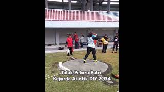 Tolak Peluru Putri Kejurda Atletik DIY 2024 | Shorts #shorts #shortsvideo