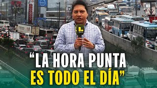 ¡En esta avenida de Lima avanzas a 7 kilómetros por hora! Conductores cansados, caos y más