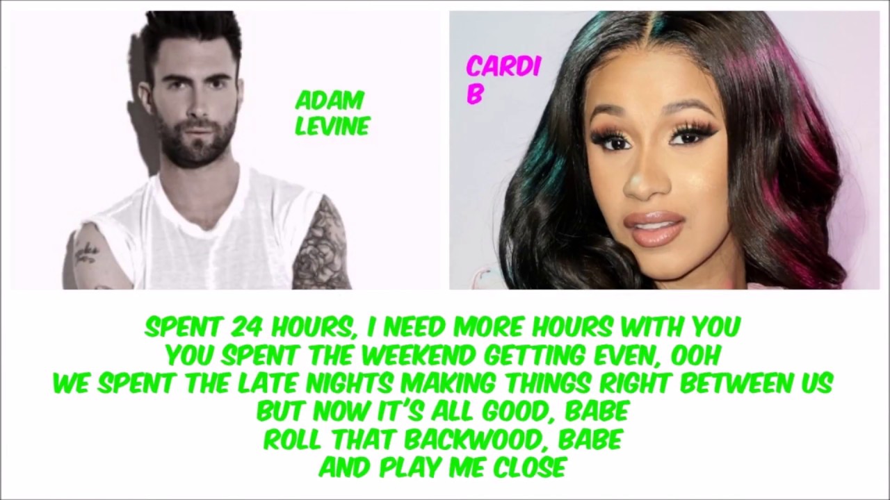 Maroon 5 Ft Cardi B - Girls Like You (Lyric Video) (Clean) - YouTube