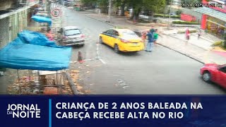 Bebê baleada na volta da praia tem alta | Jornal da Noite