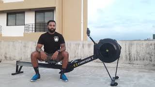 इंडोर रोइंग कैसे चलाए। How to use Indoor rowing machine (hindi)