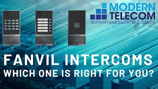 Fanvil Intercoms/Doorphones - Which one is right for you? Modern Telecom Demo of the i62 i63 and i64