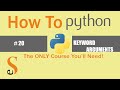# 20 |KEYWORD ARGUMENTS| NAMED PARAMETERS | **KWARGS | *ARGS PASSING DICTIONARY TO FUNCTIONS  PYTHON
