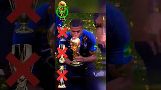 Famous Footballers How Many Trophies They Have (Bellingham Mbappé Vinicius Julian Alvarez) #football