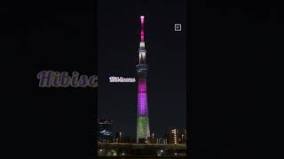 SKYTREE MAR,11,2023 東日本大震災復興への想いを込めて スカイツリーライティング『明花』　　#東日本大震災 #復興 #skytree #スカイツリー #晴空塔 #明花 #shorts