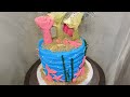 Make a beach cake with me