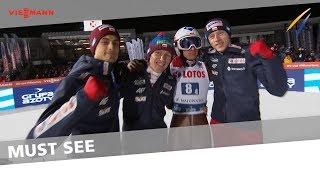 1st place for Poland in Team Large Hill - Zakopane - Ski Jumping - 2017/18