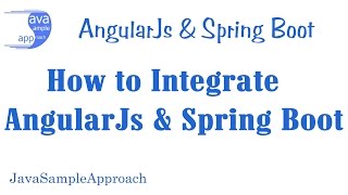 How to integrate Http Angularjs & Spring Boot