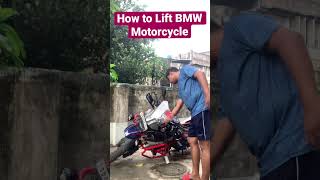 How to Lift BMW Motorcycle | 3 Ways to Pick Up a Fallen Heavy Adv Motorcycle BMW 1250GS 850GS