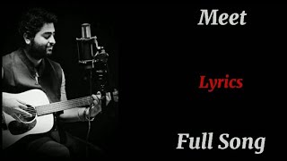 Meet|Full Lyrics|Arijit Singh|Sachin-Jigar|Priya Saraiya|Simran Movie