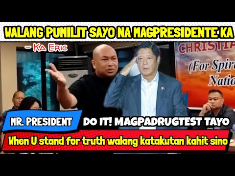 KA ERIC HAMON KAY PBBM, MAGPADRUGTEST TAYO! PANOORIN