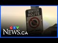 Winnipeg’s winter parking ban in effect