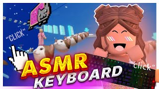 *very aesthetic*🐱 Relaxing  Cat Tower ASMR Clicks and Taps Roblox Keyboard