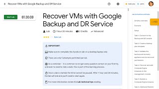 Recover VMs with Google Backup and DR Service GSP1326