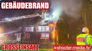 🔥 🚒 GEBÄUDEBRAND mit GROSSEINSATZ 🚒 🔥 | Seminarhaus wird komplett Opfer der Flammen