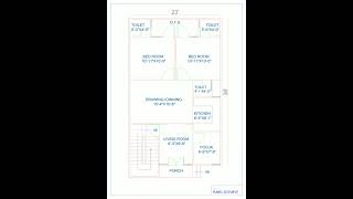 23 x 36 house plan design || house plan || 2bhk house plan || 23x36 #short #2bhk #houseplan