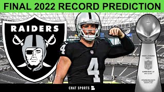 FINAL Raiders 2022 Record & Score Predictions For Las Vegas Raiders Games Under Josh McDaniels