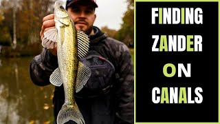 UK LURE FISHING - FINDING ZANDER ON CANALS