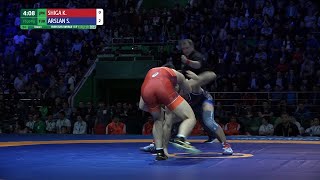 Round 1 FS - 70 kg: K. SHIGA (JPN) v. S. ARSLAN (TUR)