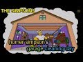 Homer simpson's garage cleaning day