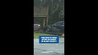 An Altoona man is dead after a vehicle into structure crash in Blair County