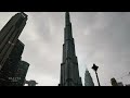DUBAI [4k] Walking in the RAIN STORM in Burj Khalifa - ASMR
