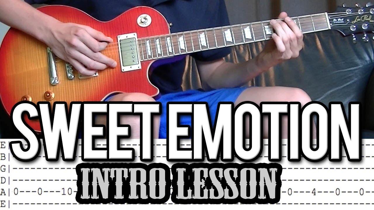 Aerosmith - Sweet Emotion Intro Lesson (With Tab) - YouTube