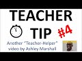 1 minute teacher tip 4 participate