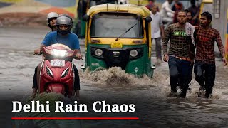 Delhi, Noida Rain Chaos: Streets Waterlogged, Massive Traffic Jams