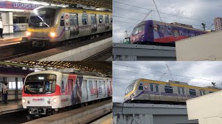 LRTA Line 2 Trains Compilation (January First Week 2025)