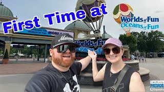 Exploring World's of Fun Theme Park for the First Time! | Kansas City, MO