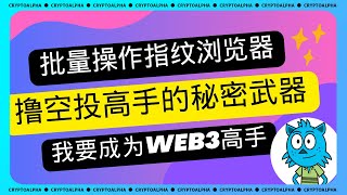 【撸毛福音 】ADS指纹浏览器使用教程｜从1$—10000$｜指纹浏览器配合静态ip做矩阵跨境、撸空投、养号｜设置指纹浏览器｜窗口群控操作教学丨代理IP选择指南